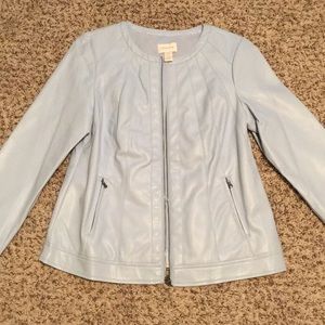 NWT Chico’s sz 0 faux leather jacket